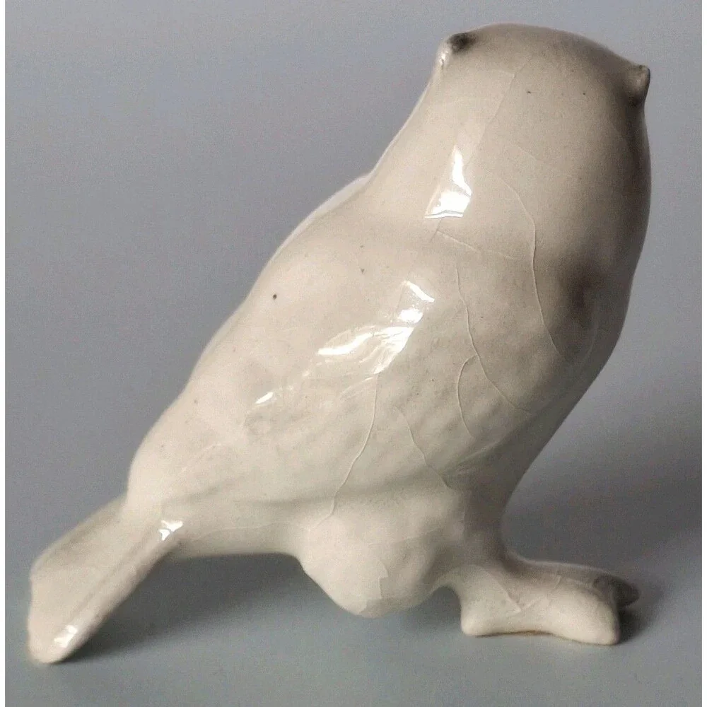 Hagen Renaker Animal Miniature Figurine Snow Owl Vintage Retired - Picture 5 of 8